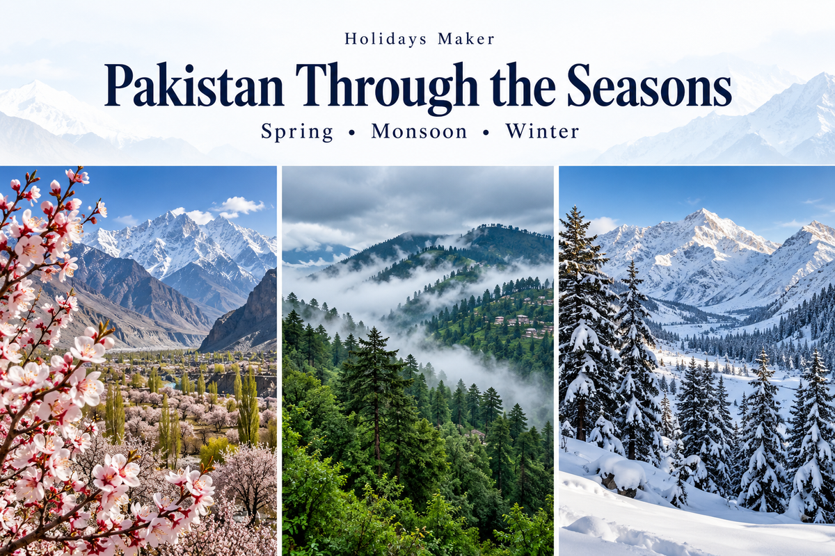 Best Places to Visit in Pakistan During Spring, Monsoon, & Winter