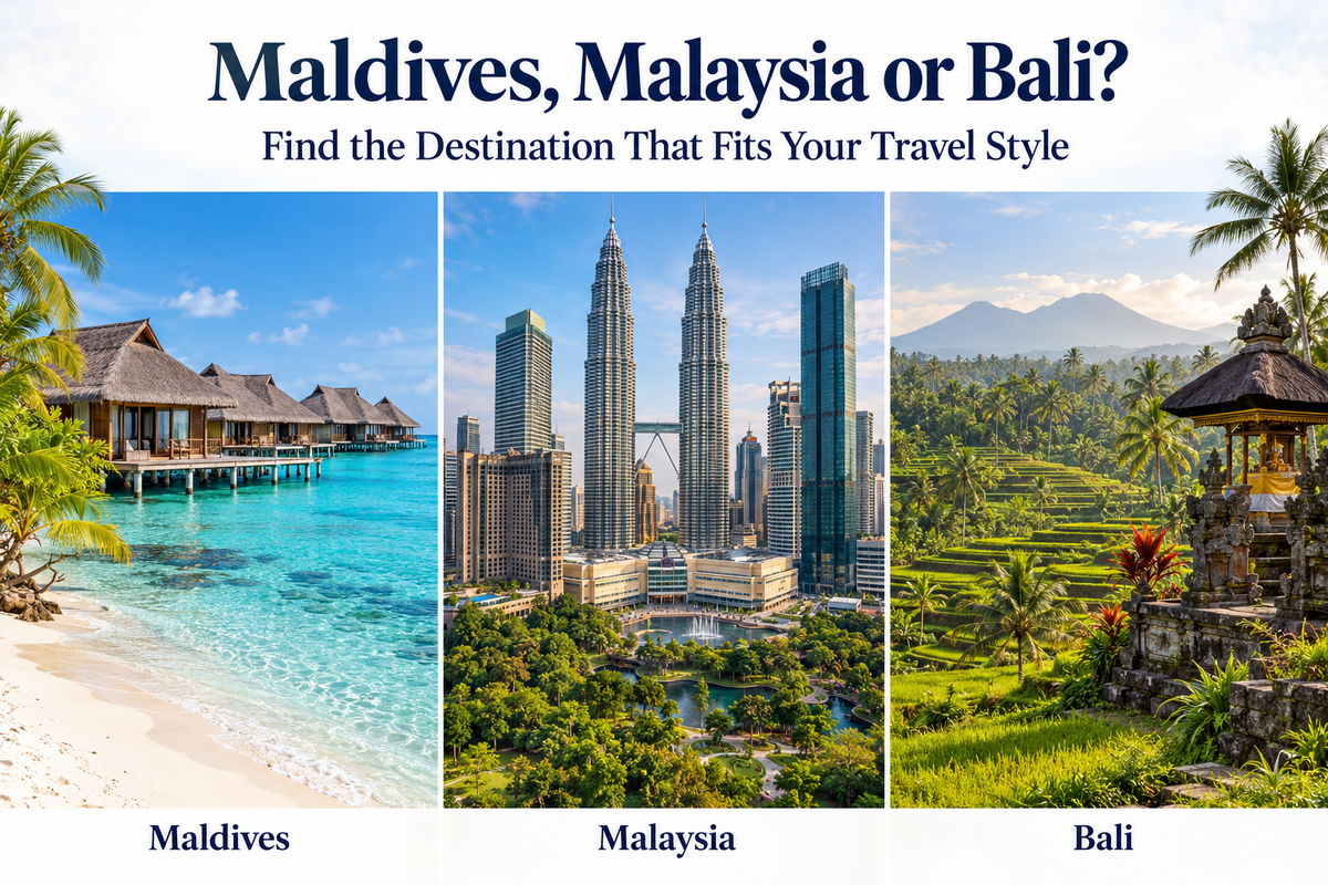 Maldives vs Malaysia vs Bali: Which Destination Fits Your Travel Style?
