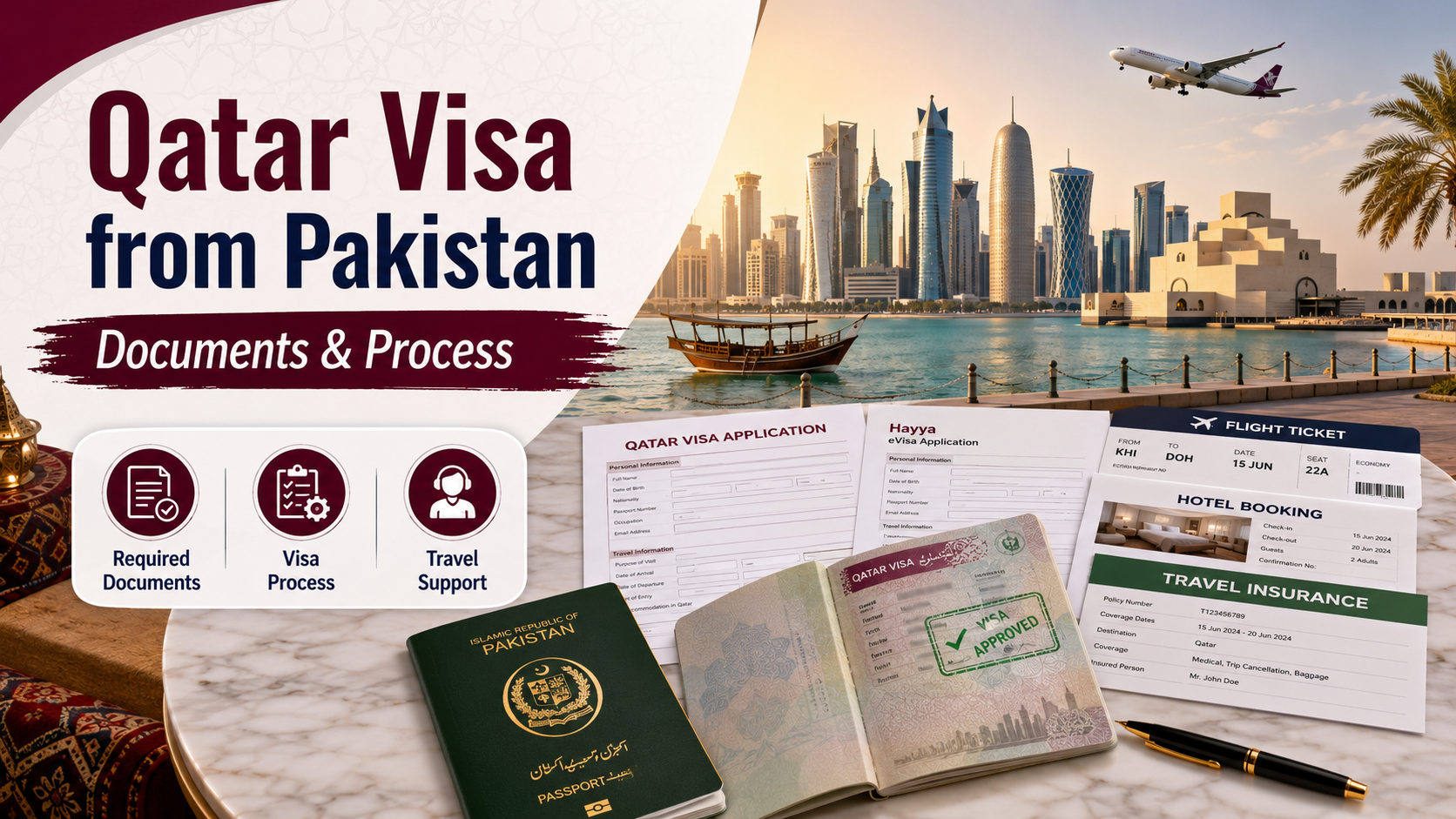 Qatar Visa from Pakistan: Documents & Process