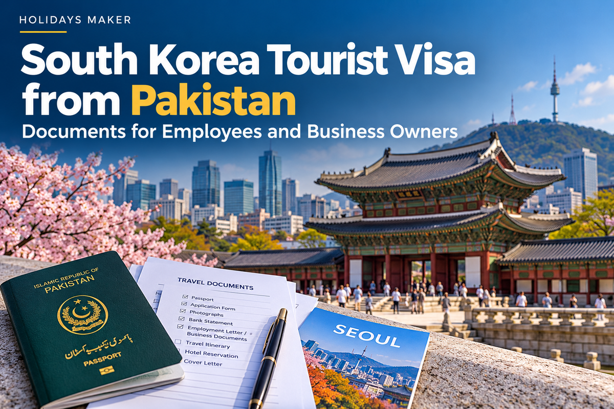 South Korea Tourist Visa from Pakistan Documents for Employees and Business Owners