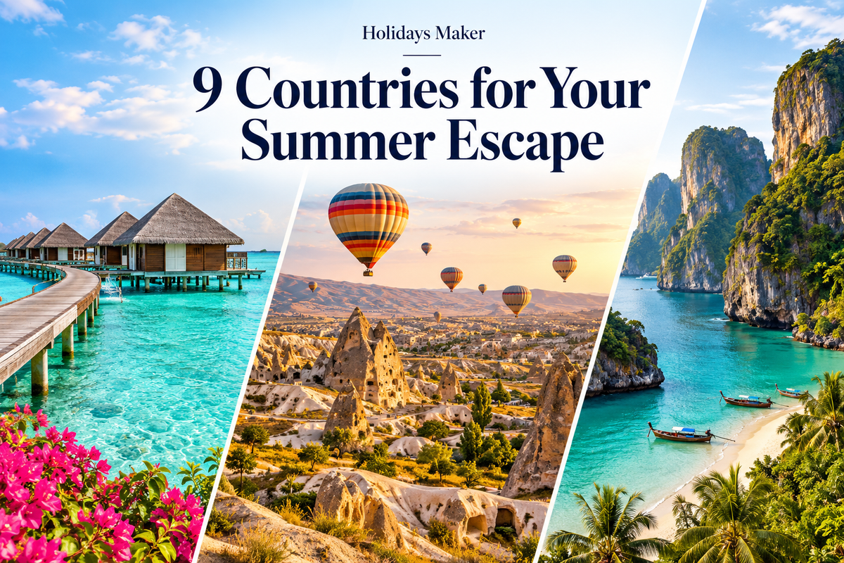 Top International Countries to Visit in Summer Holidays