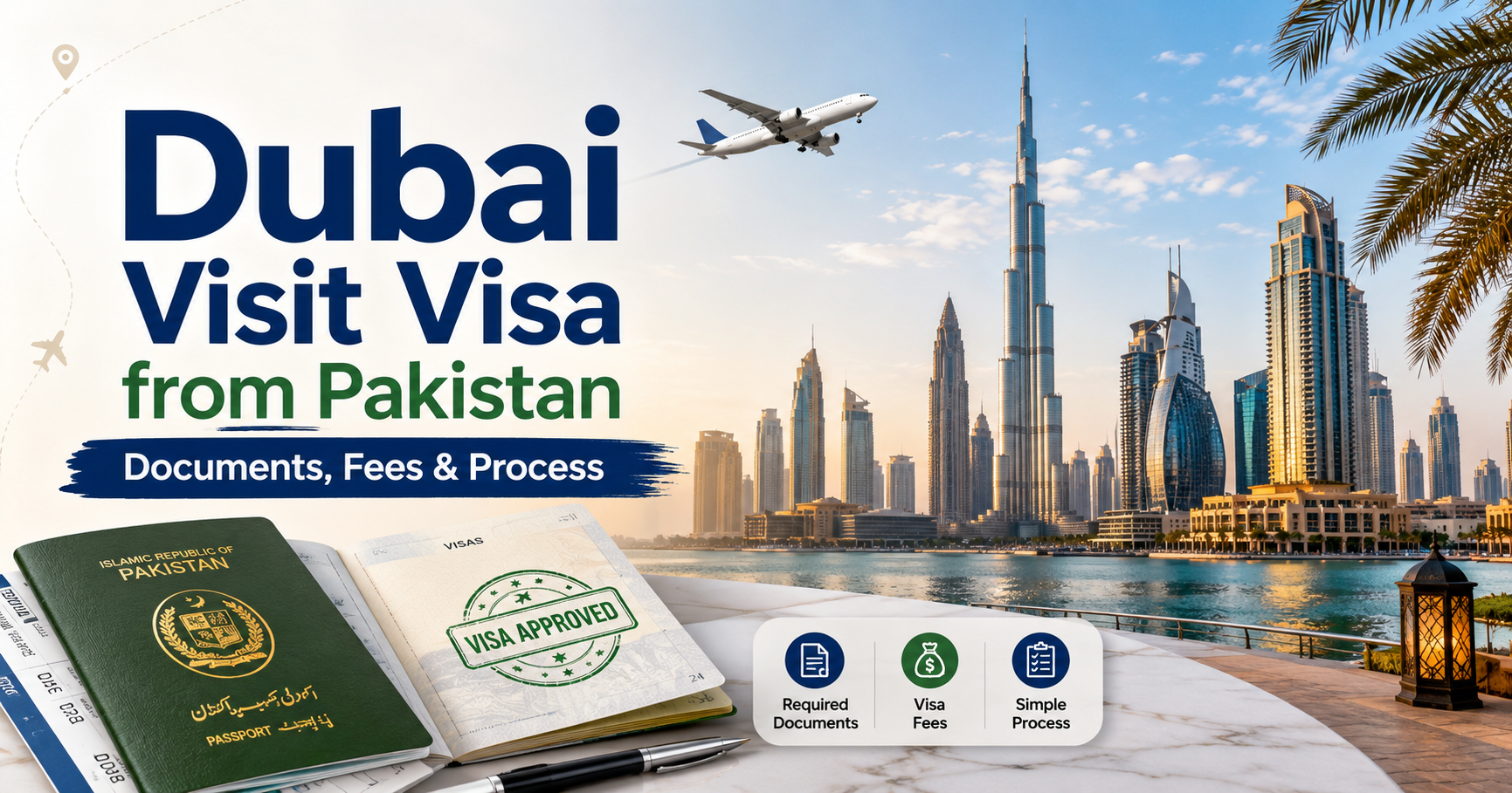 Dubai Visit Visa from Pakistan: Documents & Fees
