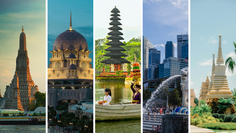 Thailand + Malaysia + Indonesia + singapore + srilanka