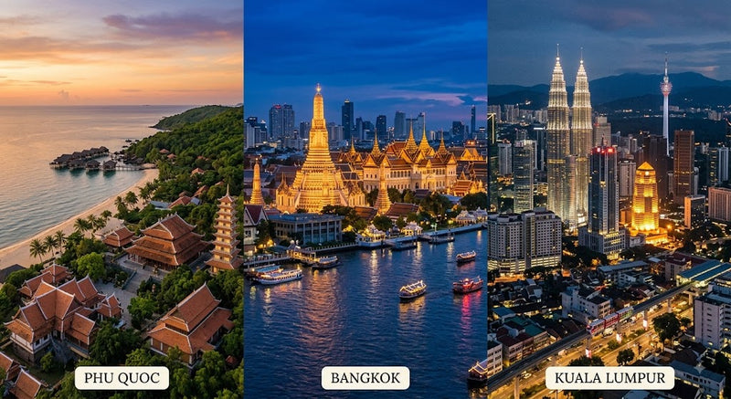 Phu Quoc + Bangkok + Kuala Lumpur
