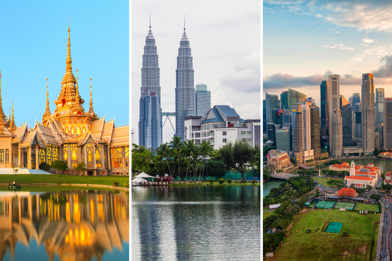 Combo  (Thailand + Malaysia + Singapore)