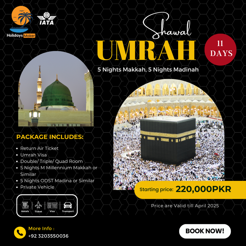 Shawal umrah 11 days