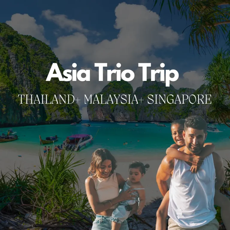 Asia trio trip by holidays maker