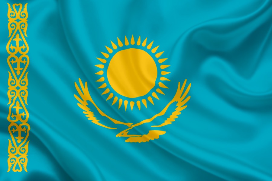 kazakhstan flag -