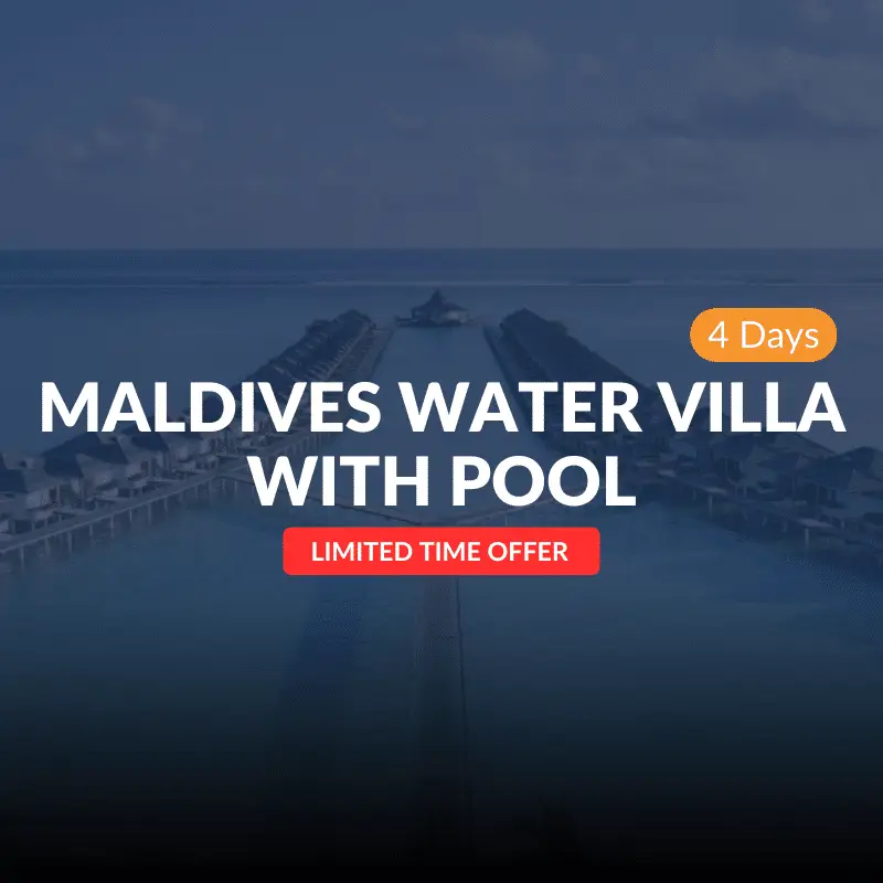 MALDIVES WATER VILLA WITH POOL 4 Days |